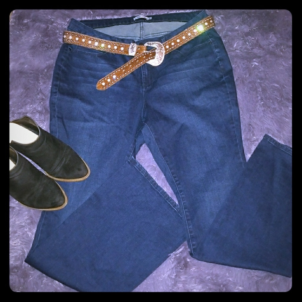💗JUSTFAB Dark wash jeans